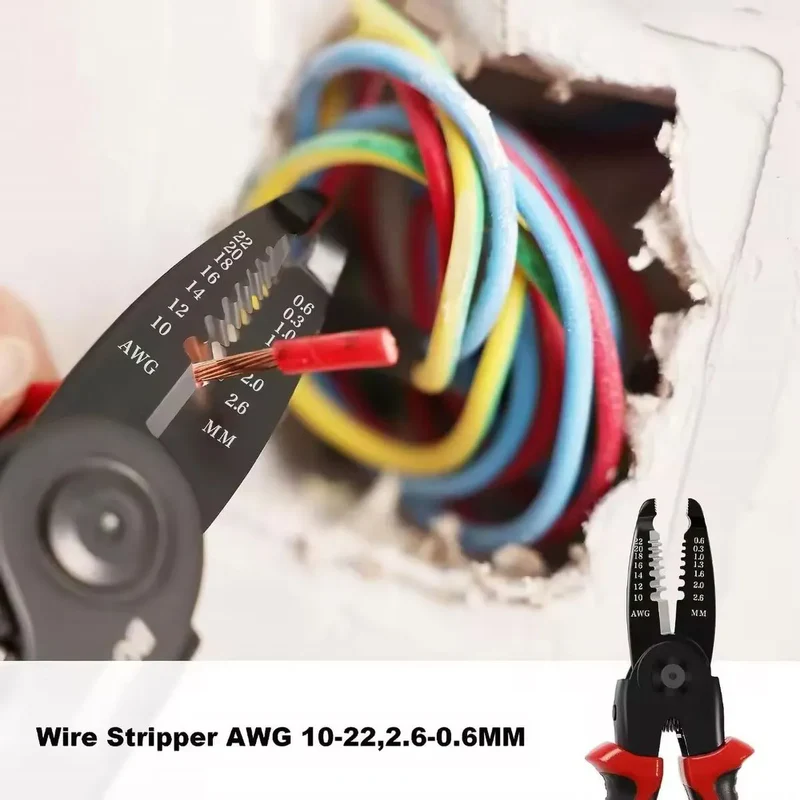 Clește multifuncțional 5 în 1 cu capete interschimbabile, Patent, Taietor Cablu, Dezizolator, Cleste Sertizare, Foarfeca de tabla, cap interschimbabil, maner ergonomic, izolat electric