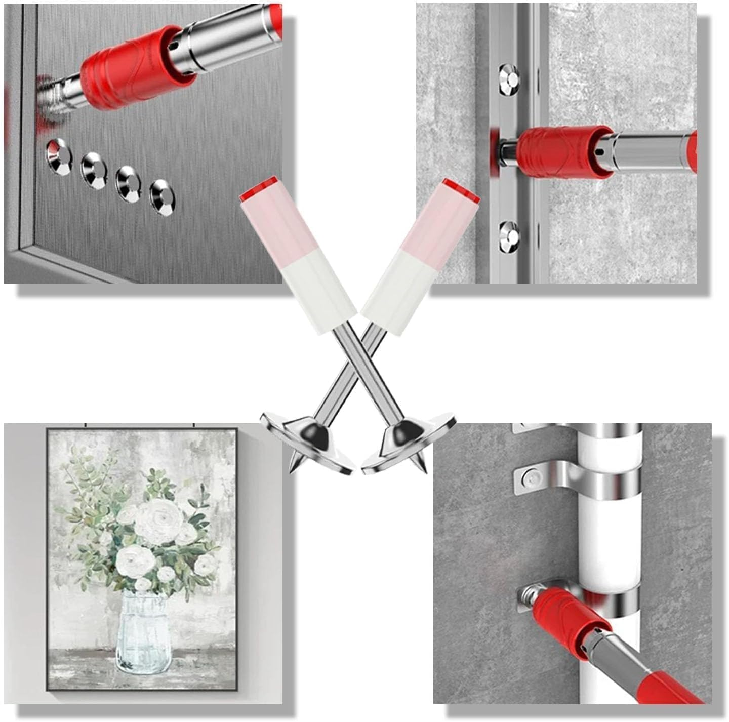 Set 100 Buc Cuie Otel Galvanizat Tip Ciuperca Pentru Pistoale Profesionale, Diametru 7.2 mm