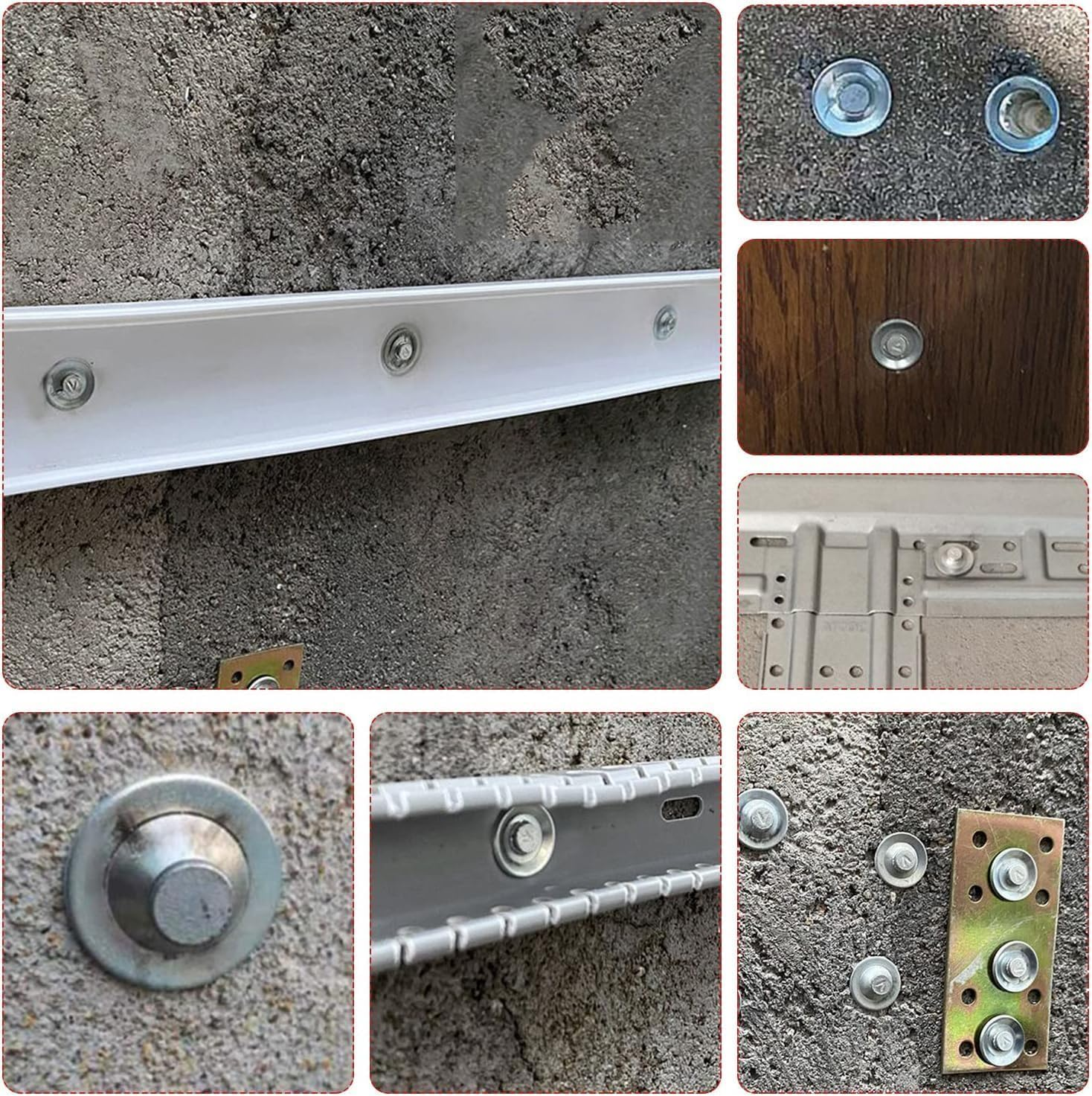 Set 100 Buc Cuie Otel Galvanizat Tip Ciuperca Pentru Pistoale Profesionale, Diametru 7.2 mm