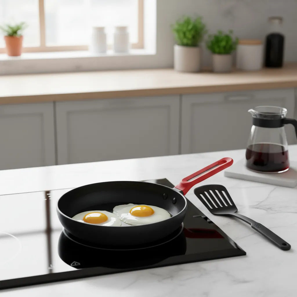 Set Complet: Tigăi 20 și 24 cm + Spatulă CADOU