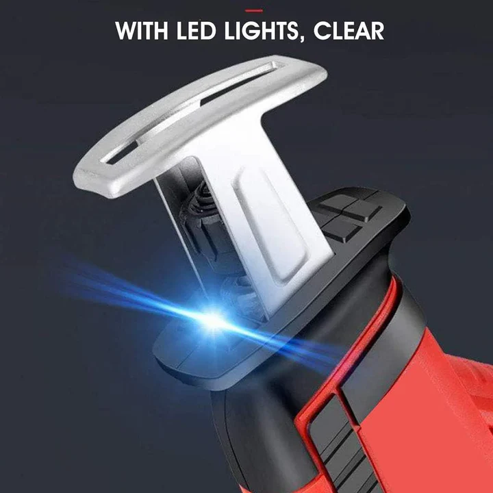 Fierastrau electric tip sabie pentru oase si carne, cu 2 acumulatori, 48V, 5 panze