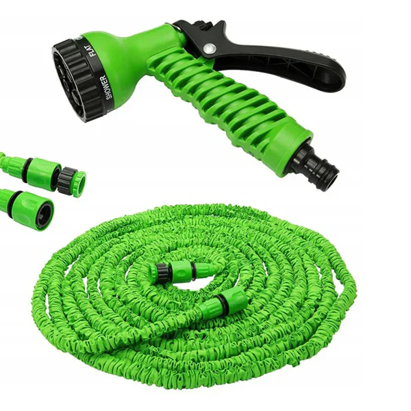 PACHET COMPLET: 2X GARD ARTIFICIAL CU FRUNZE 6m+ CADOU: FURTUN EXTESIBIL 30M +PISTOL CU 7 TIPURI DE JET