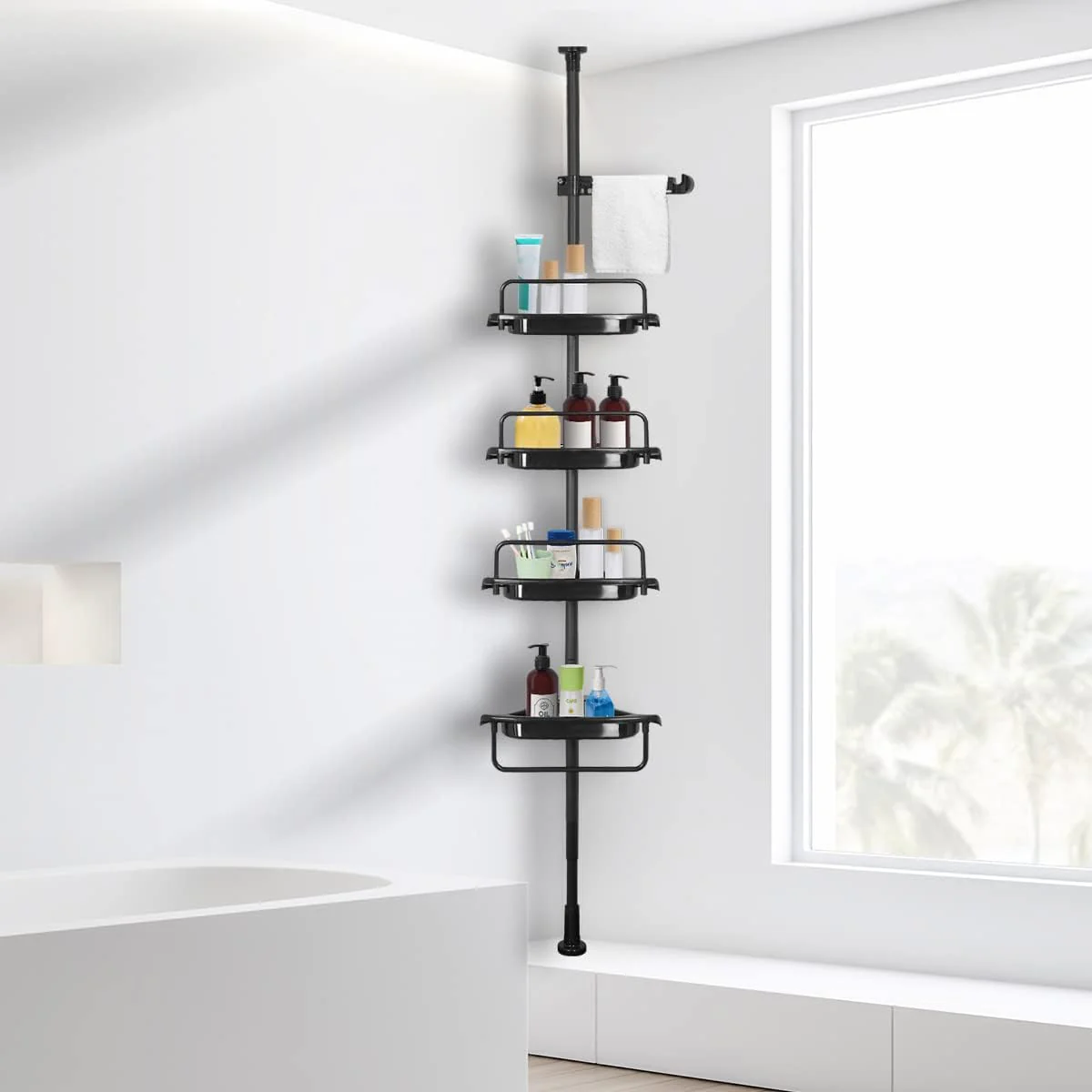 Etajera telescopica sau cuier haine + covoras baie + galeata 2 cuve + plus rezerve mop