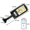 Set 3 x Lampa solara LED cu senzor de miscare si unghi de inductie 120 grade